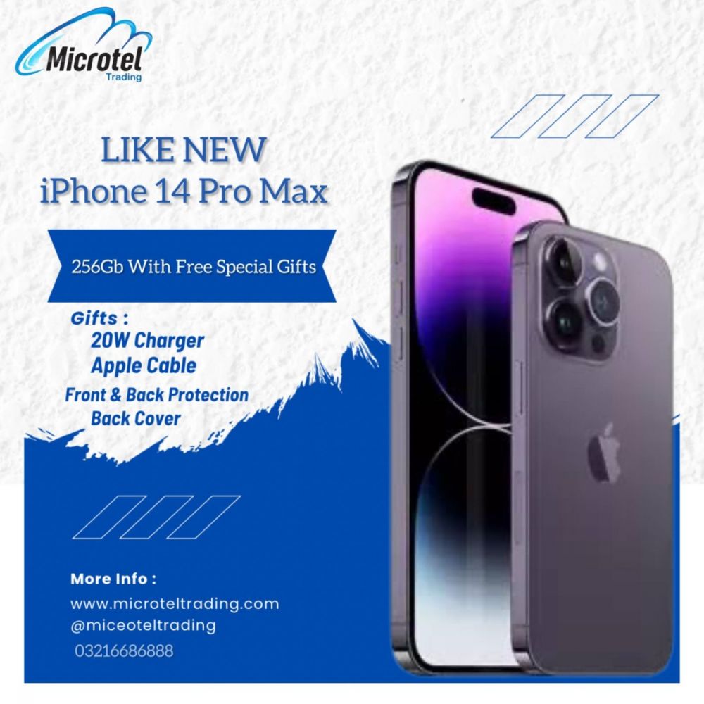 Apple iPhone 14 Pro Max 256gb Just LIKE NEW MOBILE 3months