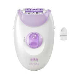 Braun Silk-Epil 3 Epilator SE3000 White And Purple