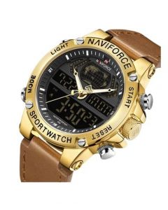 NaviForce Dual Time Edition Men"s Watch (NF-9164-5) - On Installments - IS-0212