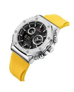 Naviforce Dual Time Edition Watch For Men Yellow (NF-9216t-5) - On Installments - IS-0212