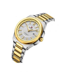 Naviforce Executive Edition Watch For Men Two Tone (NF-9212-7) - On Installments - IS-0212