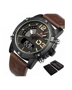 Naviforce Exclusive Edition Watch For Men - Brown (NF-9095-1) - On Installments - IS-0212