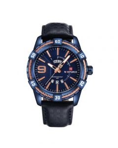 Naviforce Day & Date Edition Watch For Men - Blue (NF-9117-1) - On Installments - IS-0212