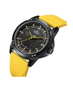 Naviforce Date Edition Watch For Men - Yellow (NF-8031-3) - On Installments - IS-0212