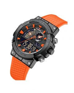 Naviforce Doppio Edition Watch For Men - Orange (NF-9219-2) - On Installments - IS-0212