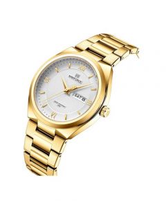Naviforce Day & Date Edition Watch For Men - Golden (Nf-8030-3) - On Installments - IS-0212