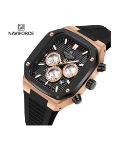 Naviforce Square Chronograph Edition Watch For Men (NF-8037-3) - On Installments - IS-0212