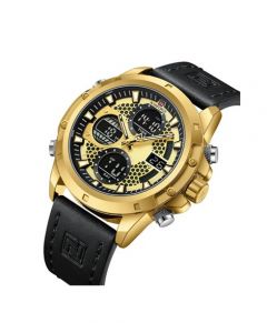 Naviforce Dual Time Editon Men's Watch Black (NF-9225-7) - On Installments - IS-0212