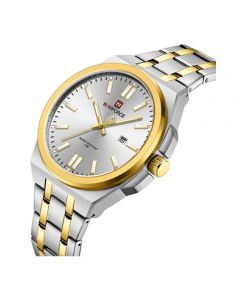Naviforce Exclusive Date Edition Men's Watch Two Tone (NF-9226-6)  - On Installments - IS-0212