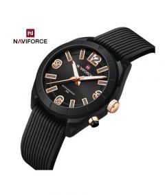 Naviforce Streamline Precision Watch For Women Black (NF-7103-1) - On Installments - IS-0212