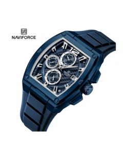 Naviforce Square Force Watch For Men Blue (NF-8050-3) - On Installments - IS-0212