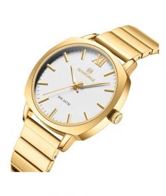 Naviforce Aurora Watch For Women Golden (nf-5044-2) - On Installments - IS-0212