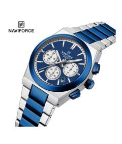 Naviforce Bond Chrono Watch For Women Two Tone (NF-8048l-2) - On Installments - IS-0212