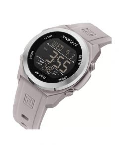 Naviforce DigiForce Watch For Men Cream (NF-7111-8) - On Installments - IS-0212