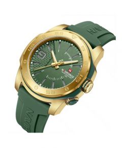 Naviforce Iconic Drive Watch For Men Green (NF-7112-4) - On Installments - IS-0212