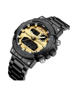 Naviforce Dual Force Watch For Men Black (NF-9237-1) - On Installments - IS-0212