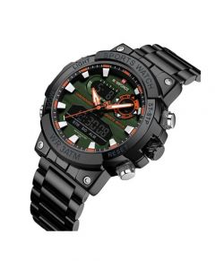 Naviforce Dual Force Watch For Men Black (NF-9237-3) - On Installments - IS-0212