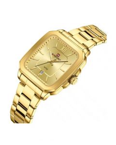 Naviforce Sleek Square Watch For Men Golden (NF-9239g-1) - On Installments - IS-0212