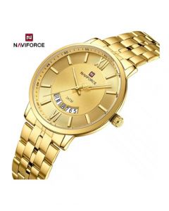 Naviforce Affinity Watch For Men Golden (NF-9238g-4) - On Installments - IS-0212
