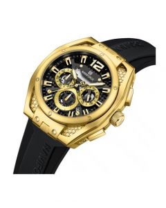 Naviforce Edge Chronograph Watch For Men Black Gold (NF-8063-5) - On Installments - IS-0212