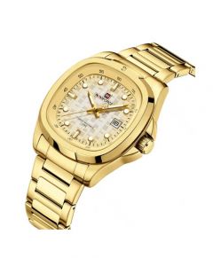Naviforce Date Precision Watch For Men Golden (NF-9240-1) - On Installments - IS-0212