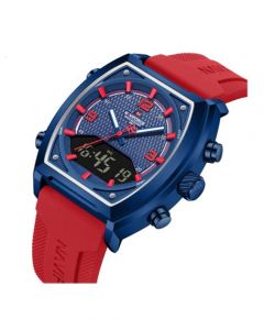 Naviforce Dual Master Watch For Men Red (NF-9242-1) - On Installments - IS-0212