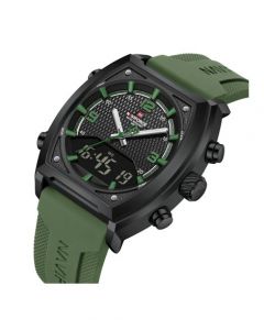 Naviforce Dual Master Watch For Men Green (NF-9242-8) - On Installments - IS-0212