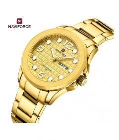 Naviforce Luminox Watch For Men Golden (NF-9244-3) - On Installments - IS-0212