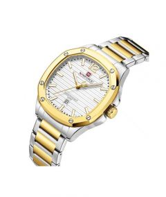 Naviforce Datexplorer Watch For Men Two Tone (NF-9243-4) - On Installments - IS-0212