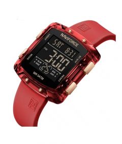 Naviforce Digitron Watch For Women Red (NF-7121-8) - On Installments - IS-0212
