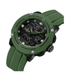 Naviforce DualTech Watch For Men Green (NF-7114-4) - On Installments - IS-0212