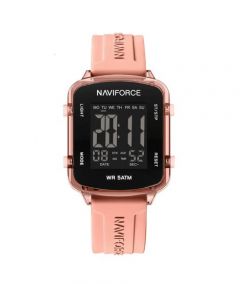 Naviforce Sparkle Beat Watch For Women Pink (NF-7120-6) - On Installments - IS-0212