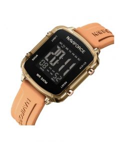 Naviforce Sparkle Beat Watch For Women Orange (NF-7120-7) - On Installments - IS-0212