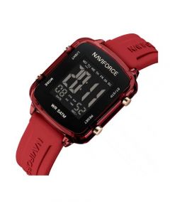Naviforce Sparkle Beat Watch For Women Red (NF-7120-8) - On Installments - IS-0212