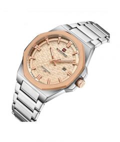 Naviforce Elan Watch For Men Silver (NF-9245-8) - On Installments - IS-0212