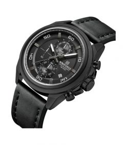 Naviforce Chronomark Watch For Men Black (NF-8075-1) - On Installments - IS-0212