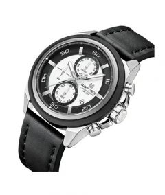 Naviforce Chronomark Watch For Men Black (NF-8075-8) - On Installments - IS-0212