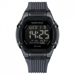 Naviforce Digital Storm Watch For Women Black (NF-7113-10) - On Installments - IS-0212