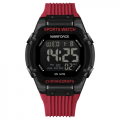 Naviforce Digital Storm Watch For Men Red (NF-7113-4) - On Installments - IS-0212