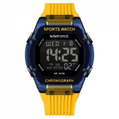 Naviforce Digital Storm Watch For Men Yellow (NF-7113-3) - On Installments - IS-0212