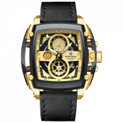 Naviforce Nitro Chronograph Watch For Men Black (NF-8067-5) - On Installments - IS-0212