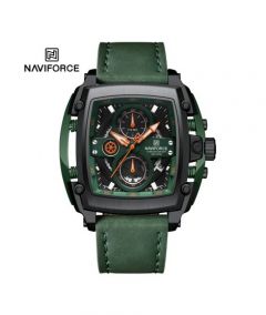 Naviforce Nitro Chronograph Watch For Men Green (NF-8067-3) - On Installments - IS-0212