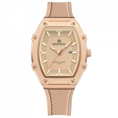 Naviforce Blossom Date Watch For Women Rose Gold (NF-8069-8) - On Installments - IS-0212