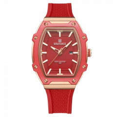 Naviforce Blossom Date Watch For Women Red (NF-8069-7) - On Installments - IS-0212