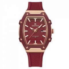 Naviforce Blossom Date Watch For Women Red (NF-8069-4) - On Installments - IS-0212