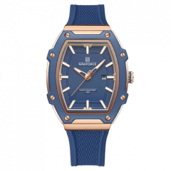 Naviforce Blossom Date Watch For Women Blue (NF-8069-3) - On Installments - IS-0212