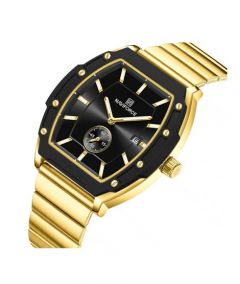 Naviforce Eternal Watch For Men Golden (NF-8068g-1) - On Installments - IS-0212