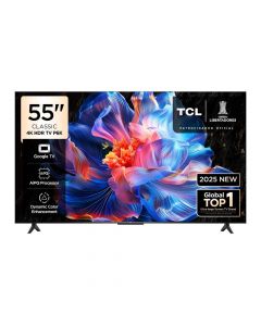 TCL 4K LED TV 55inch 55V6C Google TV With AiPQ Processor TCL Store - ET (001)