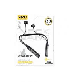 Vizo Kung Fu X2 Wireless Neckband Black - On Installments - IS-0237