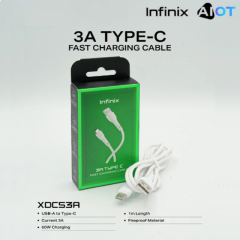 INFINIX 60W FAST CHARGING TYPE-C CABLE 1M - XDC53A-White